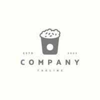 popcorn premium ikon tecken symbol. hipster vintage logotyp vektor