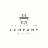 grill bbq premium ikon tecken symbol. hipster vintage logotyp vektor