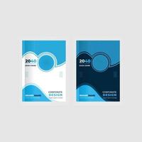 moderne professionelle Corporate Book Cover Design-Vorlage vektor