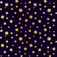 verschiedene goldene punktpunkte auf dunklem luxushintergrund nahtloses muster für wickelstoffpapier vektor