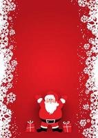 Weihnachtsplakatdesign mit Santa Claus vektor
