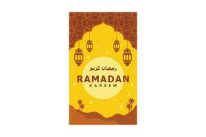 ramadan kareem glorreichen monat ramadan banner hintergrund design illustration vektor