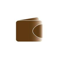 Geldbeutel-Logo-Design-Ikonenvektor vektor