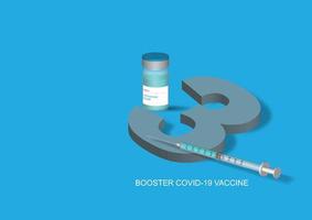 boosterdos av covid-19-vaccin vektor