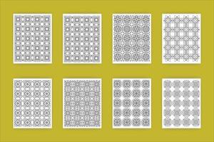 geometrisches KDP-Buchmuster vektor