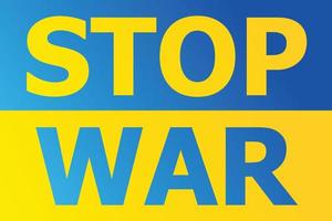 Ukrainas flagga. be för Ukraina, stoppa krig och inget krig. be om fred och rädda Ukraina. koncept vektor illustration.