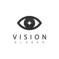 öga logotyp formgivningsmall, vision logotyp koncept. vektor