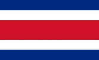 Costa Rica Flagge vektor