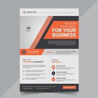 Corporate Business Flyer Design-Vorlage kostenloser Vektor kostenloser Vektor