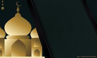 ramadan-hintergrund mit moscheendesign, ideal für islamisches konzept vektor