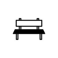 stol, säte heldragen linje ikon vektor illustration logotyp mall. lämplig för många ändamål.