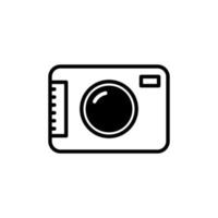 kamera, fotografi, digital, foto heldragen linje ikon vektor illustration logotyp mall. lämplig för många ändamål.