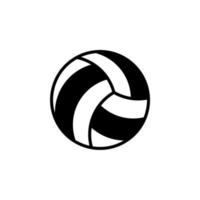Volleyball Sport, Ball, Spiel durchgezogene Linie Symbol Vektor Illustration Logo Vorlage. für viele Zwecke geeignet.