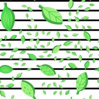 gröna stiliserade blad färg sömlösa vektor mönster