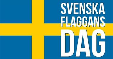 glad nationell helgdag för svensk frihet vektor