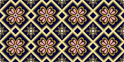 abstrakt etniskt geometriskt mönster, tryck, gräns, tradition, etniskt orientaliskt blommönster, sömlöst mönster, illustration, gemetriskt etniskt orientaliskt ikatmönster traditionellt vektor