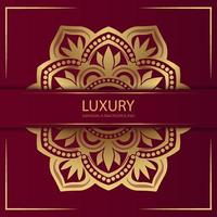 Luxus-Mandala-Hintergrund, Vektordesign 013 vektor
