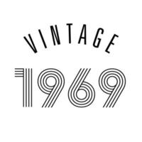 1969 vintage retro t-shirt design vektor