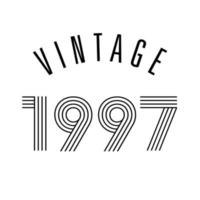 1997 vintage retro t-shirt design vektor