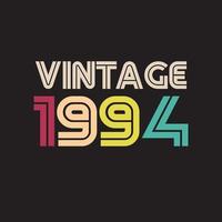 1964 Vintage Retro-T-Shirt-Design, Vektor, schwarzer Hintergrund vektor