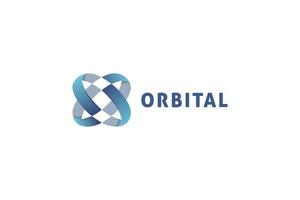 abstraktes Orbital-Technologie-Business-Logo-Design vektor