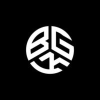 bgk-Brief-Logo-Design auf weißem Hintergrund. bgk kreative Initialen schreiben Logo-Konzept. bgk Briefgestaltung. vektor