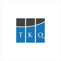 tkq kreativa initialer bokstavslogotyp koncept. tkq bokstav design.tkq bokstav logo design på vit bakgrund. tkq kreativa initialer bokstavslogotyp koncept. tkq bokstavsdesign. vektor