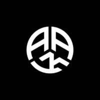 aak-Buchstaben-Logo-Design auf weißem Hintergrund. aak kreative Initialen schreiben Logo-Konzept. aak Briefgestaltung. vektor