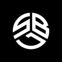 sbl-Buchstaben-Logo-Design auf schwarzem Hintergrund. sbl kreative Initialen schreiben Logo-Konzept. sbl Briefgestaltung. vektor