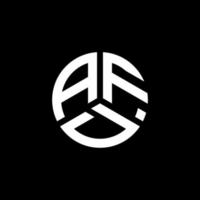 afd-Brief-Logo-Design auf weißem Hintergrund. afd kreative Initialen schreiben Logo-Konzept. afd Briefgestaltung. vektor