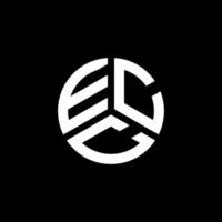 Ecc-Brief-Logo-Design auf weißem Hintergrund. Ecc kreatives Initialen-Buchstaben-Logo-Konzept. ecc-Briefgestaltung. vektor