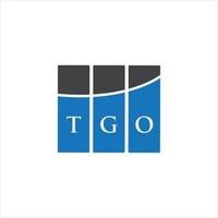 tgo brev logotyp design på vit bakgrund. tgo kreativa initialer brev logotyp koncept. tgo bokstavsdesign. vektor