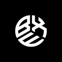 bxe-Brief-Logo-Design auf weißem Hintergrund. bxe kreative Initialen schreiben Logo-Konzept. bxe Briefgestaltung. vektor