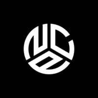 ncp-Buchstaben-Logo-Design auf schwarzem Hintergrund. ncp kreative Initialen schreiben Logo-Konzept. ncp Briefgestaltung. vektor