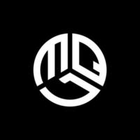 mql brev logotyp design på svart bakgrund. mql kreativa initialer brev logotyp koncept. mql bokstavsdesign. vektor