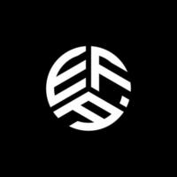 Efa-Brief-Logo-Design auf weißem Hintergrund. efa kreatives Initialen-Brief-Logo-Konzept. efa Briefgestaltung. vektor