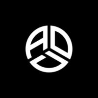 aod-Buchstaben-Logo-Design auf weißem Hintergrund. aod kreatives Initialen-Buchstaben-Logo-Konzept. aod Briefgestaltung. vektor