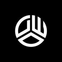 dwo-Buchstaben-Logo-Design auf weißem Hintergrund. dwo kreative Initialen schreiben Logo-Konzept. dwo Briefgestaltung. vektor