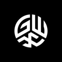 gwx brev logotyp design på vit bakgrund. gwx kreativa initialer brev logotyp koncept. gwx bokstavsdesign. vektor