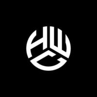 hwc-Brief-Logo-Design auf weißem Hintergrund. hwc kreatives Initialen-Brief-Logo-Konzept. hwc Briefgestaltung. vektor