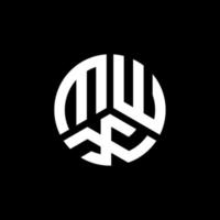 mwx brev logotyp design på svart bakgrund. mwx kreativa initialer brev logotyp koncept. mwx bokstavsdesign. vektor