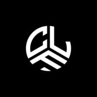 clf-Brief-Logo-Design auf weißem Hintergrund. clf kreatives Initialen-Buchstaben-Logo-Konzept. clf Briefgestaltung. vektor