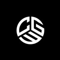 cgw brev logotyp design på vit bakgrund. cgw kreativa initialer brev logotyp koncept. cgw bokstavsdesign. vektor