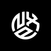 nxp-Brief-Logo-Design auf schwarzem Hintergrund. nxp kreatives Initialen-Buchstaben-Logo-Konzept. nxp Briefgestaltung. vektor