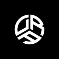 dra-Brief-Logo-Design auf weißem Hintergrund. dra kreative Initialen schreiben Logo-Konzept. dra Briefdesign. vektor