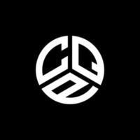 cqp brev logotyp design på vit bakgrund. cqp kreativa initialer brev logotyp koncept. cqp bokstavsdesign. vektor