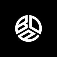 Bop-Brief-Logo-Design auf weißem Hintergrund. bop kreative Initialen schreiben Logo-Konzept. Bop-Buchstaben-Design. vektor
