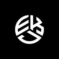 Ekj-Brief-Logo-Design auf weißem Hintergrund. ekj kreative Initialen schreiben Logo-Konzept. ekj Briefgestaltung. vektor