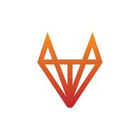 modern fox logotyp design vektor