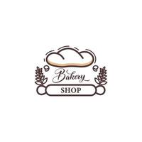 Bäckerei-Shop-Vektor-Logo-Vektor vektor
